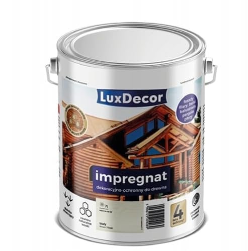 Protective Wood Stain 1L – Long-Lasting, Water-Repellent, Interior & Exterior Use (White)