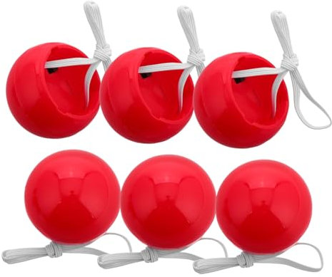 Milisten 6stücke Clownsnase Mit Licht Nase Für Nasenclown Für Clownkostüm Damen Junge Mädchen Halloween Zirkus Party Frau Maskerade Lustig Karneval Requisite Clown Erwachsene Cosplay