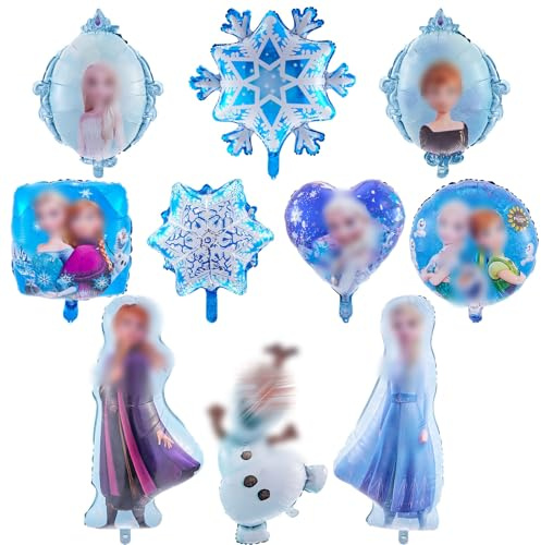Balloons9 Frozen Party Decorations, Birthday Deco rations, Happy Birthday Fro zen Balloons, Elsa Birth day Decoration for Girls, Princess Birth day Party