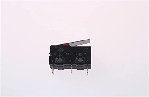 Schalter Mikroschalter SPDT KW12 Mini-Mikroschalter mit gerader Scharnierhebelsteuerung KW11-1Z-00 KW11-1Z-0101 Momentanhebelbetätiger Miniatur-Mikroschalter(Noir)
