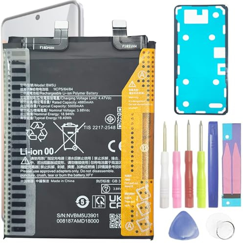 Aousavo BM5U batteria di ricambio compatibile con Redmi Note 13 Pro + 5G Redmi Note 13 Pro Plus telefono batteria