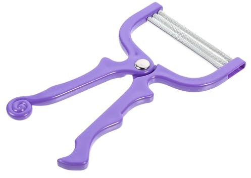 MAGICLULU Manueller Überschüssiger Abs und Gesichtshaarentferner Edelstahl Haare aus Tragbarer Violetter Gesichtshaarreiniger zum Entfernen im Frühling Zufällige Farbe für