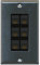 RiteAV Dekorative 1-Gang CAT6 -, ra-wp-uni-ks-D1G-C6-SSBK-6P