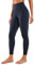 CRZ YOGA Donna Vita Alta Yoga Fitness Spandex Palestra Pantaloni Sportivi 7/8 Leggins con Tasche - 64cm Blu navy-R009 46