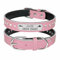 Didog Collier Rembourré en Cuir, avec Strass - pour Chiens et Chats de Petite et Moyenne Taille (Gravure Personnalisable)