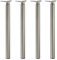Gedotec Möbelfüße Silber RAL 9006 Tischbeine höhen-verstellbar +180 mm Tischfuß Metall - Modell H1730 | Verstellfuß Höhe 700-880 mm | Rohr-Ø 60 mm | 4 Stück - Teleskopfüße inkl. Befestigungsmaterial
