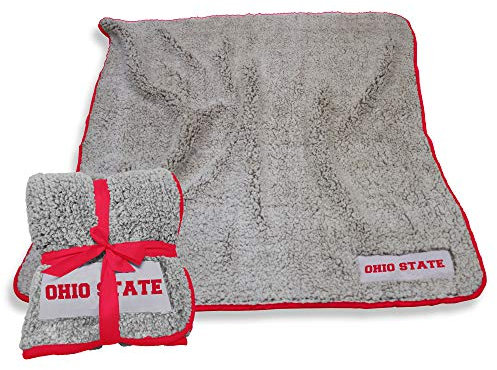 NCAA Logo Brands Ohio State Buckeyes Frosty Fleecedecke, Teamfarbe
