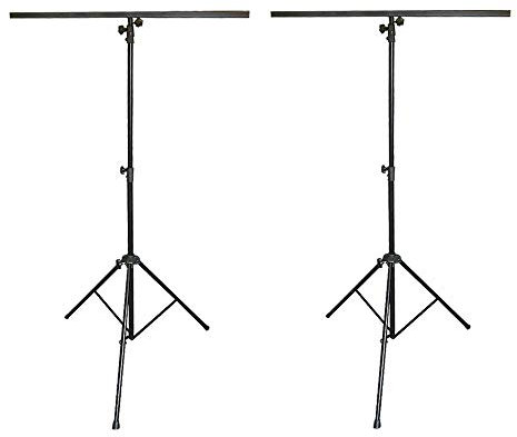 2x Thor LS002 Lighting Stand Tripod T-Bar for Light Effects DJ Disco 2.8M Height