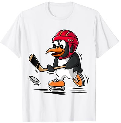 Eishockey-Pinguin T-Shirt