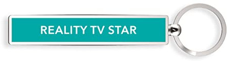 IF Show Offs Keys Metal Slogan Keyring Gift - Reality TV Star Schlüsselanhänger, 8 cm, Blau (Sky Blue)