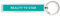 IF Show Offs Keys, Novelty Metal Keyrings with Enamel Infill - Reality TV Star - Turquoise