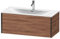 Duravit XViu 4035 Waschtischunterbau wandhängend, 1 Auszug, für Waschtisch Viu 234410, 1010x480 mm, Farbe (Front/Korpus): schwarz matt/nussbaum Natur - XV40350B279