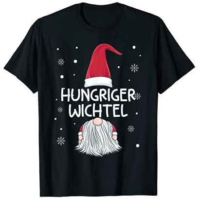 Hungriger Wichtel Partnerlook Familien Outfit Weihnachten T-Shirt