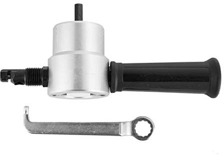 Aramox Metal Nibbler, 160A Hand Sheet Metal Nibbler Dual Head Metal Sheet Metal Nibbler Hand Tool Power Drill Attachment