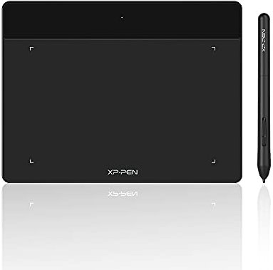 XP-PEN Deco Fun S Tablette Graphique à Stylet Passif à 8192 NiveauxTablette à Dessin 6x7 Pouces Compatible Mac Windows Chrome OS et Android (Noir)