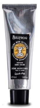 Bullfrog – Nährende, feuchtigkeitsspendende und schützende Handcreme, 83,1% natürliche Inhaltsstoffe, Extremophila-Algenextrakt, mentholhaltiger Duft, hergestellt in Italien, 50 ml
