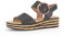 Gabor Femme Sandales, Dame Sandales à Plateforme,Sandale à Plateforme,Chaussure d'été,Confortable,Semelle épaisse,Noir (Schwarz),42.5 EU / 8.5 UK