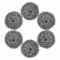 Scourer Stainless Steel Pad Scrubber Heavy Duty Scourers Metal Wire Tough Dirt Stain Remover For Dish Washing Cookware Pans Pots Remove Food Grease BBQ Grill Kitchen Home Cleaning Supplies (Pack Of 6)