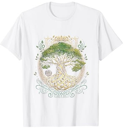 Baum des Lebens Yggdrasil Wikinger Midgard Thor Walhalla T-Shirt