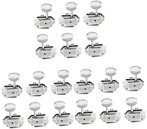 Milisten 3st Banjo-mechaniken Bass-stimmwirbel Gitarrentasten-mechaniken Stimmwirbel Für E-Gitarren Wirbel Für Gitarrenstimmmaschinen Gitarren-ersatzwirbel Banjokopf-stimmschlüssel Stimmen