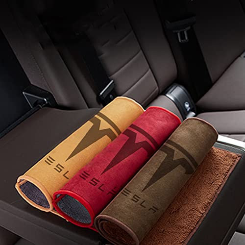 NICKAL Voiture Chiffon Nettoyage, pour Tesla Model3/Y/X/S Microfibre épaisse Chamois Serviette Lavage Nettoyage Vitres Multi-Usage Accessoires,Grey Style