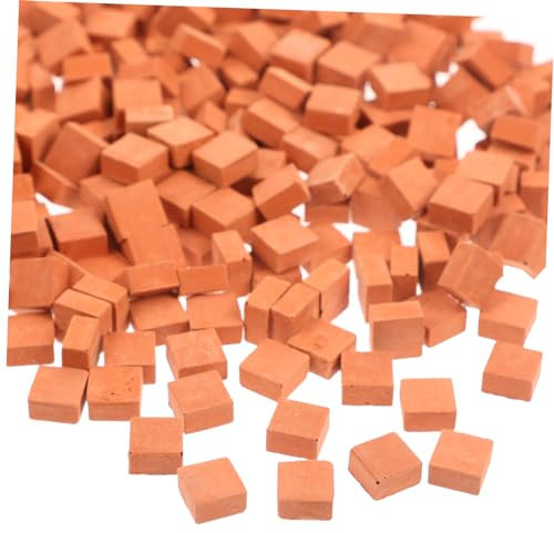 Toyvian 560 Pièces Mini Briques Mini Jouets Costume pour Enfants Figurines Miniatures Jouets Briques Ciment Fausse Brique Briques Murales Miniatures Meubles Briques Artificielles
