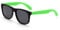 VANANA Classic Retro Sunglasses Vintage Black Square Frame for Men Women Outdoor Fishing Driving Climbing Unisex (Black/Green Matte Frame-Grey Lens, Pack of 1 Pair)