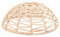 Milageto Rattan Lampenschirm Boho Hängelampe Lampenschirm Abdeckung Weide Lampenschirm gewebt Kronleuchter Lampenschirm Dekoration für café restaurant hotel, Stil A