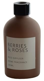 Raumduft Diffuser mit Stäbchen Berries & Roses 180 ml braun