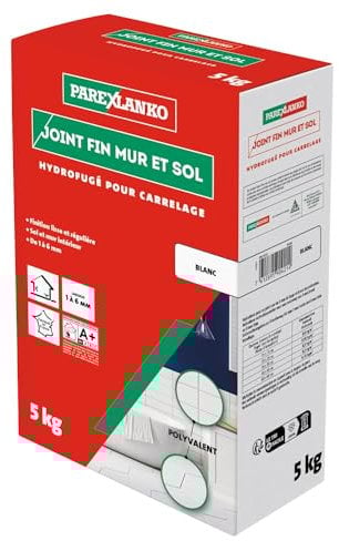 PareXLANKO - Junta flexible para todos los soportes - Blanco - Juntas de baldosas de 2 a 15 mm sometidas a altas exigencias - Nuevo y renovación - Suelo y Pared - Interior y exterior - 5 kg