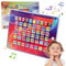 Goorder Tablette pour Enfants Espagnol - Jouet Éducatif Bébé 6-12 Mois - Ordinateur Apprentissage 1 2 3 Ans - Jeux Montessori - Cadeaux pour Filles et Garçons