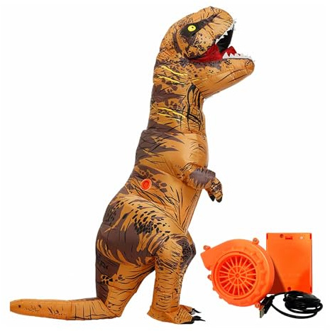 WeYingLe Child's Inflatable Dinosaur Costume for Kids - Dinosaur Blow Up Costume for Halloween, Cosplay, Party, Christmas