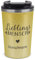 Tassendruck Glitzer To-Go Thermobecher mit Name personalisiert Lieblingsmensch Geschenk für Freundin | Nachhaltig, Edelstahl doppelwandig, inkl. Deckel, Gold, 350 ml
