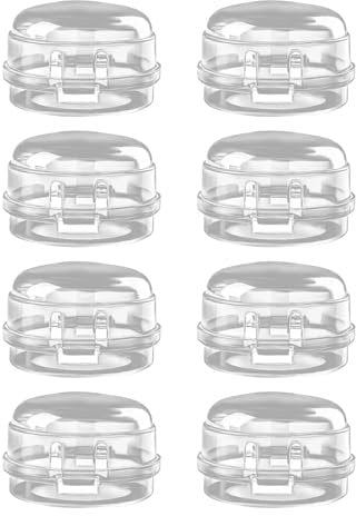 GUTERTOP 8 Stück herd kindersicherung knöpfe, transparenter herdschutz kinder, Montage Ohne Knopf Demontage herd sicherung für kinder für max. Ø 4,3 cm und 4 cm hohe Herdknöpfe Schutz mit min. 6 cm