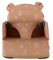 NOUKIE'S - Rehausseur caramel Bébé de 9 mois à 3 ans Chaise Enfant avec Dossier et Coussin- Léger, Pliable et Nomade - Harnais, Sécurité - Imperméable, Déhoussable et Lavable - Max 13 kg - Voyage