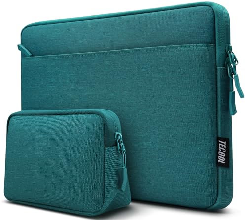TECOOL 15,6 Zoll Laptoptasche Hülle für 15-15,6 Zoll Acer Asus Dell Lenovo Thinkpad Ideapad HP Notebook Chromebook Laptop Tasche Wasserdicht Laptophülle Schutzhülle mit Zubehörtasche, Teal