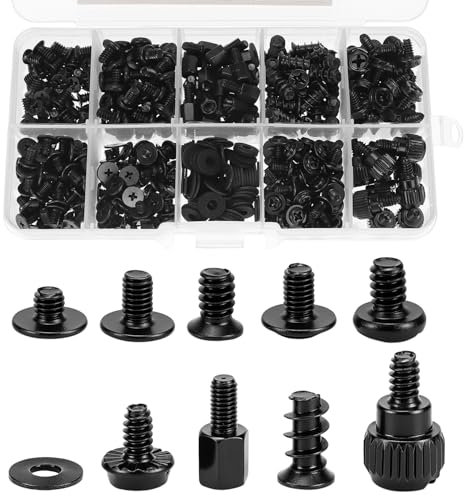 QWORK® 420 Pièces vis pour ordinateur, vis pour PC, vis de montage SSD, pour boîtiers PC, cartes mères