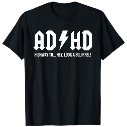 Lustiges ADHS-Eichhörnchen-Design für Männer und Frauen, Streifenhörnchen-Haustierliebhaber T-Shirt