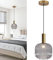 Suspension à piles - Sans prise de courant - Rechargeable - Avec télécommande - 7 couleurs - Pour îlot de cuisine, table de chevet, chambre à coucher (transparent)