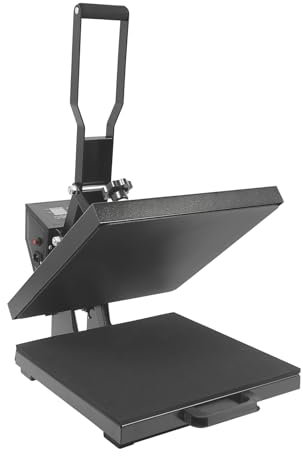 38 x 38 cm, 1400 W, máquina de prensado en caliente, prensa de transferencia con pantalla, temperatura ajustable, máquina de prensa de calor con tiempo, máquina de prensa caliente eléctrica