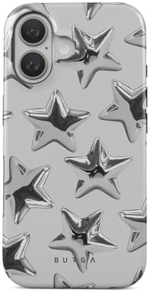 BURGA Handyhülle für iPhone 16 – Unisex Hybrid-Schutzhülle mit stoßdämpfendem TPU & kratzfester Außenschale, erhöhter Displayrand, MagSafe-kompatibel, kabelloses Laden, stylisches Design