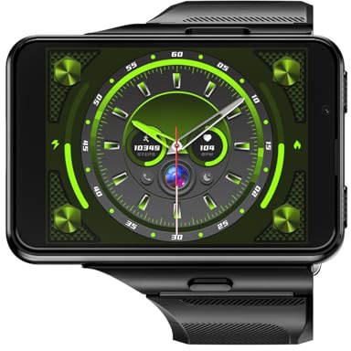 Vikye Smart Watch for Men Women, 2.88in HD Screen Digital Mens Watches with GPS, Supporting 4G/5G, Heart Rate Sleep Monitor, Pedometer for Android Phones (Black)