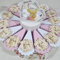 bomboniere Comunione ecomomiche Originali Torta Porta Confetti Calice con Confetti (Torta 14 fette Femmina)