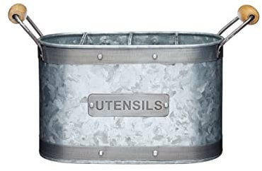 KitchenCraft Utensilio de cocina industrial de acero galvanizado, 27,5 x 11 x 17 cm (11 x 4,5 x 6,5)