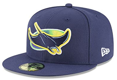 New Era - MLB Tampa Bay Rays Authentic Collection Alternate Fitted Cap - Farbe Blau, Größe 7 1/8 (56,8cm)