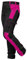 strongAnt Pantalon Femme en élastane pour la randonnée et Autres activités de Plein air et Le Travail - Noir-Rose. Taille: 36