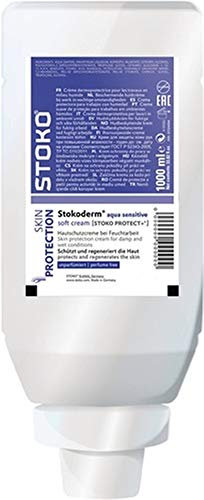STOKO Hautschutzcreme Stokoderm Aqua Sensitive, 1 l, silikon-/parfümfrei