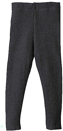 Strick-Leggings Baby & Kinder - 100% Bio-Merino – atmungsaktiv, warm & weich - Unisex Gr. 62 – 140 - nachhaltig & fair dehnbar - Made in Germany | Anthrazit Gr. 74-80