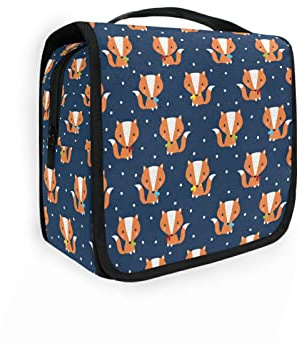 Moyyo Trousse de Toilette de Voyage organisée à Suspendre Motif fusées Renards et Chats Fox1. Taille Unique