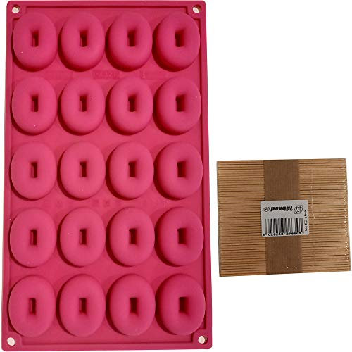 Pavoni Moule en silicone Rainbox Stick Donut Lollie